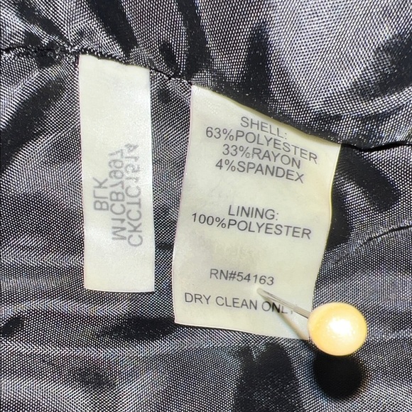 Calvin Klein Black Mini Dress sz 2 tailored lines nwot - Picture 6 of 11